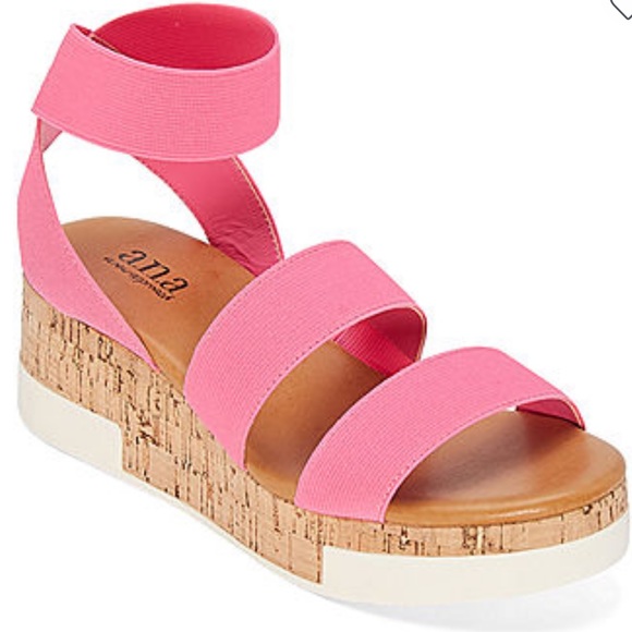 a.n.a Shoes - Womens Eliza Wedge Sandals